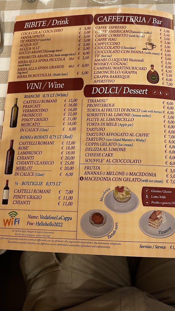 Menu La Cappa D'oro-10